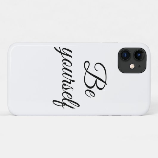 Coques Case-Mate iPhone être toi-même (Dos (Horizontal))