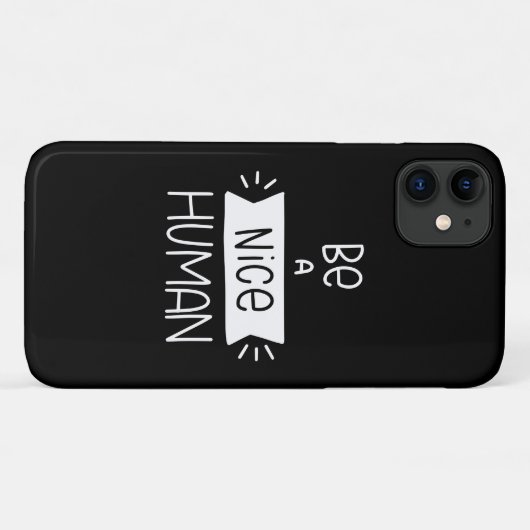 Coques Case-Mate iPhone Être un homme gentil (Dos (Horizontal))