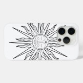 Coques Case-Mate iPhone Étude Céleste Astrologie Fantaisiste Noir & Blanc (Verso (horizontal))