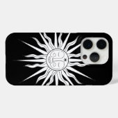 Coques Case-Mate iPhone Étude Céleste Astrologie Fantaisiste Noir & Blanc (Verso (horizontal))
