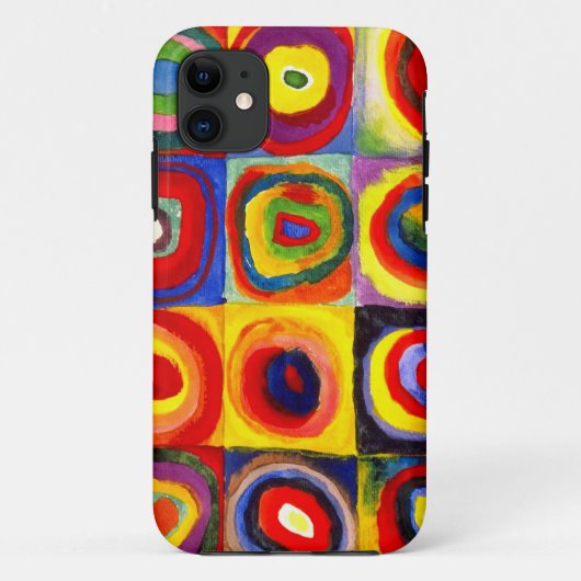 Coques Case-Mate iPhone Étude de couleur par Wassily Kandinsky (Dos)