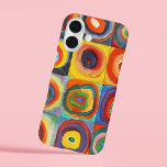 Coques iPhone 16 Étude des couleurs | Wassily Kandinsky<br><div class="desc">Étude de couleur, Carrés avec cercles concentrés (1913) | Wassily Kandinsky’s Color Study : Carrés avec cercles concentrés est une exploration dynamique de la couleur et de la forme, avec une grille de carrés remplis de cercles concentriques dans une gamme de teintes audacieuses et contrastées. Chaque carré contient des combinaisons...</div>