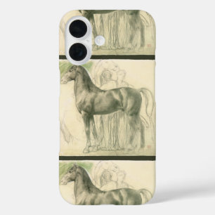 Coques iPhone 16 Étude d'un cheval par Edgar Degas, Art Vintage