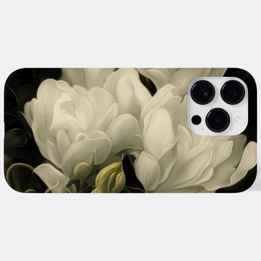 Coques Case-Mate iPhone Étude d'une pivoine (Verso (horizontal))