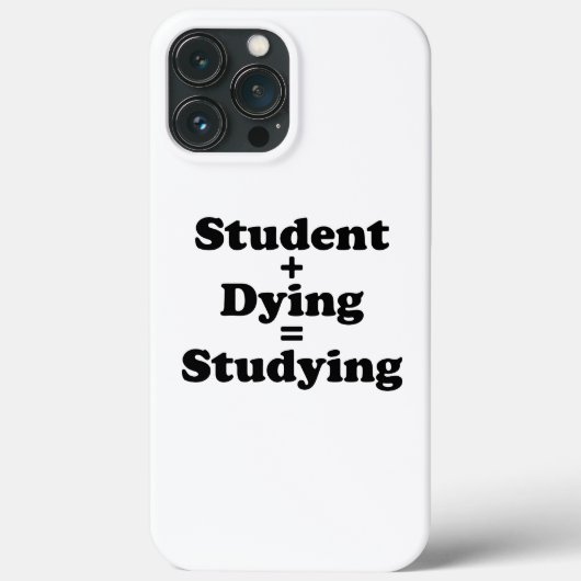 Coques Case-Mate iPhone Étudiant Plus Mort Égal Étudier (Verso)