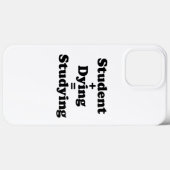 Coques Case-Mate iPhone Étudiant Plus Mort Égal Étudier (Verso (horizontal))