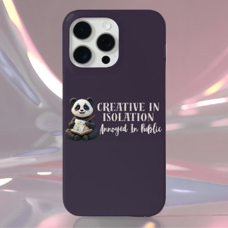 Coque iPhone 15 Pro Max "Étui Creative Panda pour iPhone 16 – Artiste Intr