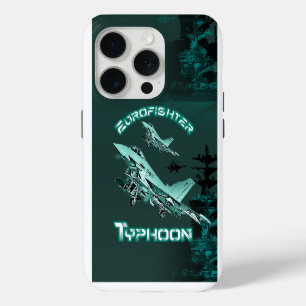Coque iPhone 15 Pro Etui de téléphone avion de combat Eurofighter typh