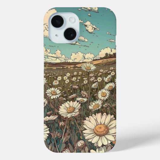 Coques Case-Mate iPhone "Étui de téléphone Daisy Field" (Verso)