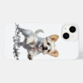 Coques Case-Mate iPhone “Étui pour iPhone 14 Cute Puppy Case-Mate – Chien (Verso (horizontal))
