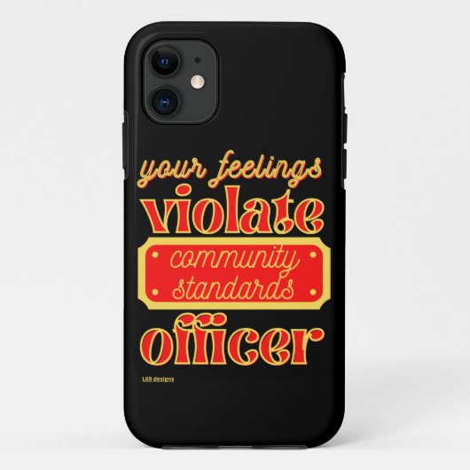 Coques Case-Mate iPhone Etui téléphonique pour iPhone 11 "VOS SENTIMENTS.. (Dos)