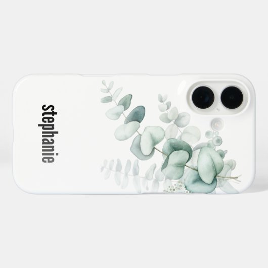 Coques Case-Mate iPhone Eucalyptus Pattern iphone Case (Verso (horizontal))