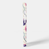 Coques Case-Mate iPhone Éucalyptus rose violet Feuille d'aquarelle (Verso / Gauche)