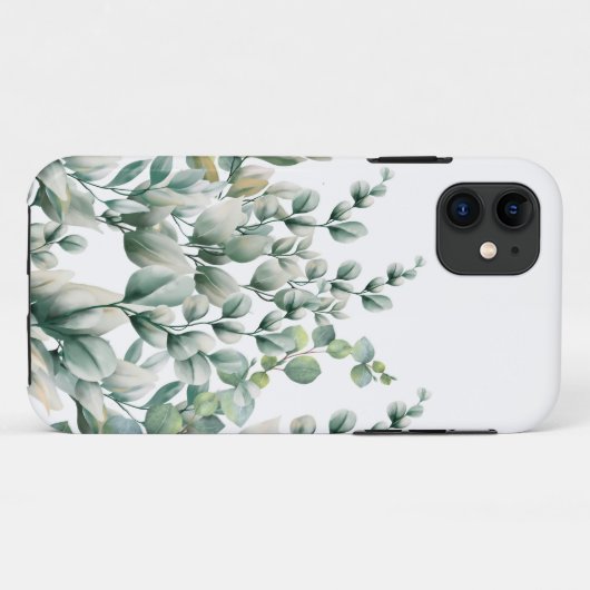 Coques Case-Mate iPhone Eucalyptus vert (Dos (Horizontal))