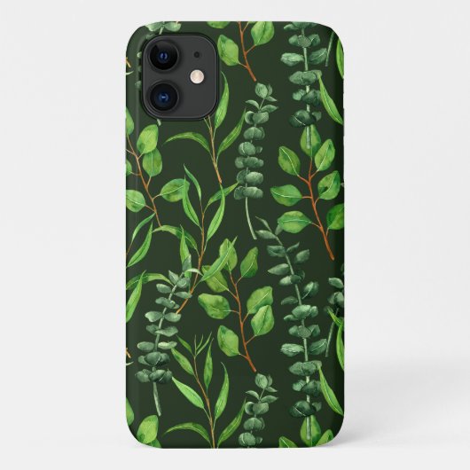 Coques Case-Mate iPhone Eucalyptus vert foncé (Dos)
