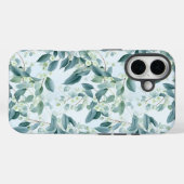 Coques Case-Mate iPhone Eucalyptus Vert Sage Doux Aquarelle (Verso (horizontal))