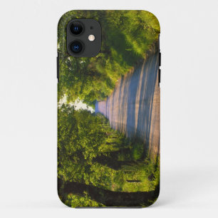 Etui iPhone Case-Mate Europe, Italie, Toscane, route bordée d'arbres
