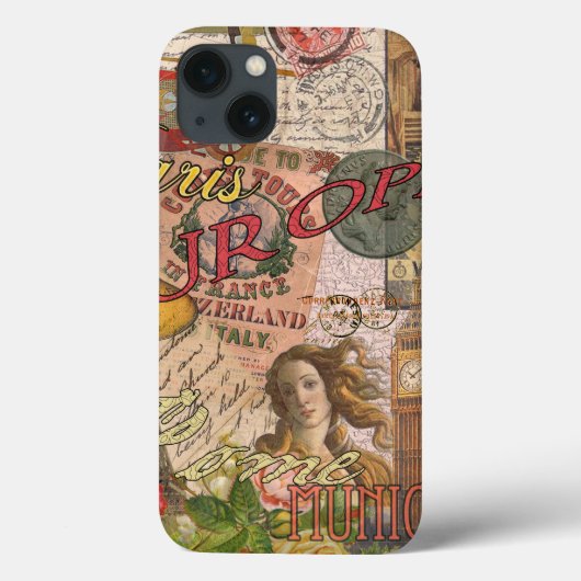 Coques Case-Mate iPhone Europe Travel Vintage (Verso)