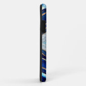 Coques Case-Mate iPhone Evil Bleu Agate Géode Ditital Art (Dos/Droite)