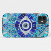 Coques Case-Mate iPhone Evil Oeil Amulet Mosaic Art (Dos (Horizontal))