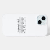 Coques Case-Mate iPhone Évolution du fantôme (Verso (horizontal))