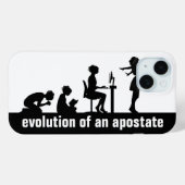 Coques Case-Mate iPhone "Évolution d'un apostat" (Verso (horizontal))