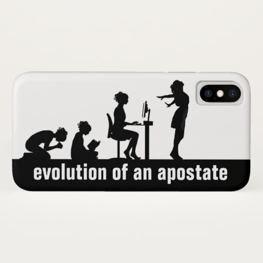 Coques Case-Mate iPhone "Évolution d'un apostoat" (Dos (Horizontal))
