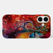 Coques Case-Mate iPhone EXCALIBUR /MAGIC SWORD Fuchsia Imaginaire noir rou (Verso (horizontal))