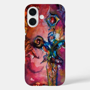 Coques iPhone 16 EXCALIBUR /MAGIC SWORD Fuchsia Imaginaire rose rou