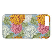 Coques Case-Mate iPhone Excellent motif avec des chrysanthèmes (Dos (Horizontal))