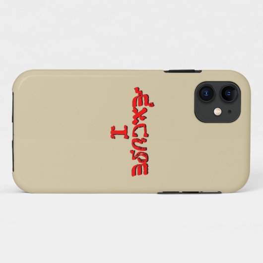 Coques Case-Mate iPhone Excuse I (Dos (Horizontal))