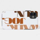 Coques Case-Mate iPhone EXÉCUTION Brown DE JOG WALK (police CHUNKY) (Dos (Horizontal))