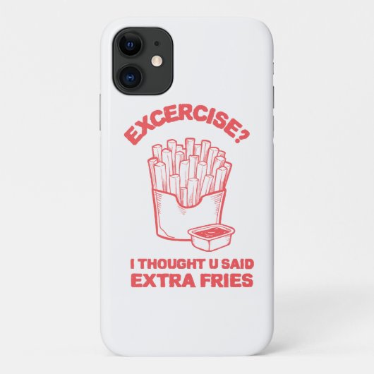 Coques Case-Mate iPhone Exercice Je pensais que tu avais dit des frites su (Dos)