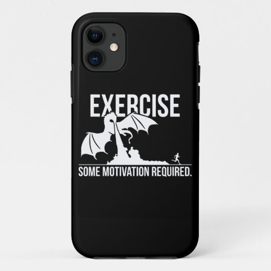 Coques Case-Mate iPhone Exercice, Motivation Requise, Dragon - Drôle (Dos)