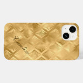 Coques Case-Mate iPhone Exotic Gold Géométrique Élégant Motif (Verso (horizontal))