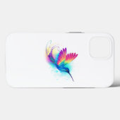 Coques Case-Mate iPhone Exotic Rainbow Hummingbird (Verso (horizontal))