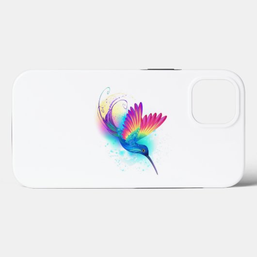 Coques Case-Mate iPhone Exotic Rainbow Hummingbird (Verso (horizontal))