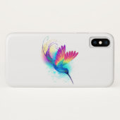 Coques Case-Mate iPhone Exotic Rainbow Hummingbird (Dos (Horizontal))