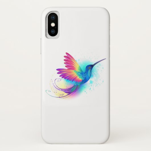Coques Case-Mate iPhone Exotic Rainbow Hummingbird (Dos)
