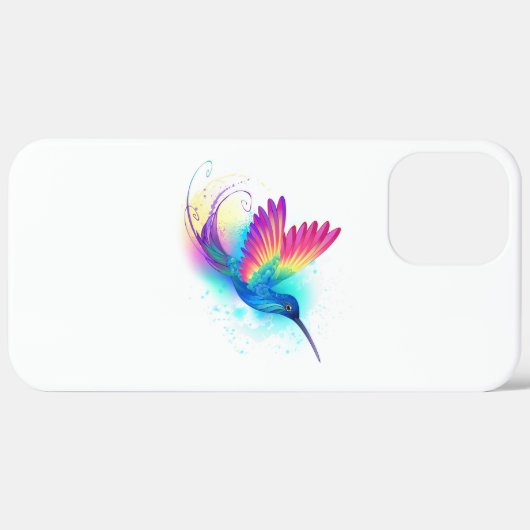 Coques Case-Mate iPhone Exotic Rainbow Hummingbird (Retour (horizontal))