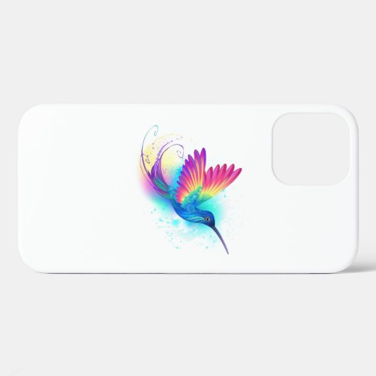 Coques Case-Mate iPhone Exotic Rainbow Hummingbird (Verso (horizontal))