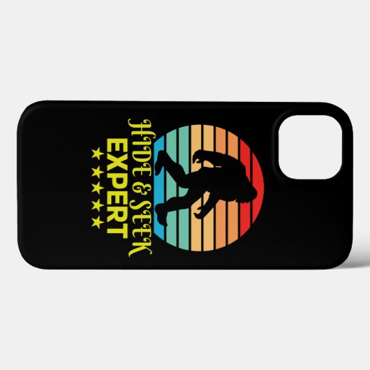 Coques Case-Mate iPhone Expert de cache-cache Bigfoot drôle (Verso (horizontal))