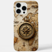 Coques Case-Mate iPhone Explorateur intemporel : Compass classique et cart (Verso)