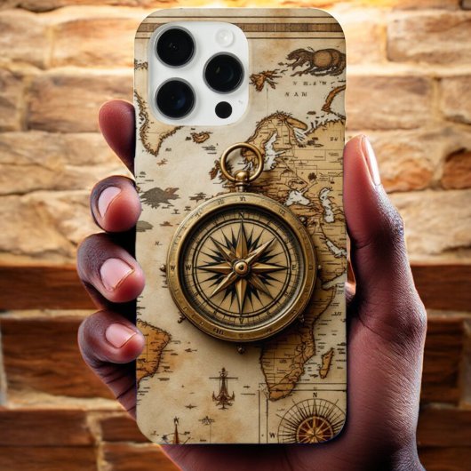 Coques Case-Mate iPhone Explorateur intemporel : Compass classique et cart