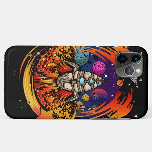 Coques Case-Mate iPhone Exploser le vaisseau spatial (Dos (Horizontal))