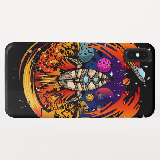 Coques Case-Mate iPhone Exploser le vaisseau spatial (Dos (Horizontal))