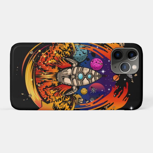Coques Case-Mate iPhone Exploser le vaisseau spatial (Dos (Horizontal))