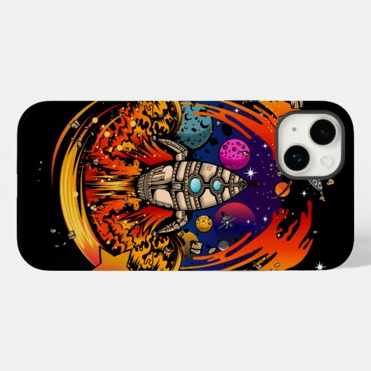 Coques Case-Mate iPhone Exploser le vaisseau spatial (Verso (horizontal))