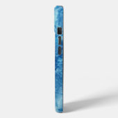 Coques Case-Mate iPhone Explosion d'aquarelle bleue (Verso / Gauche)