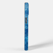Coques Case-Mate iPhone Explosion d'aquarelle bleue (Verso / Droite)